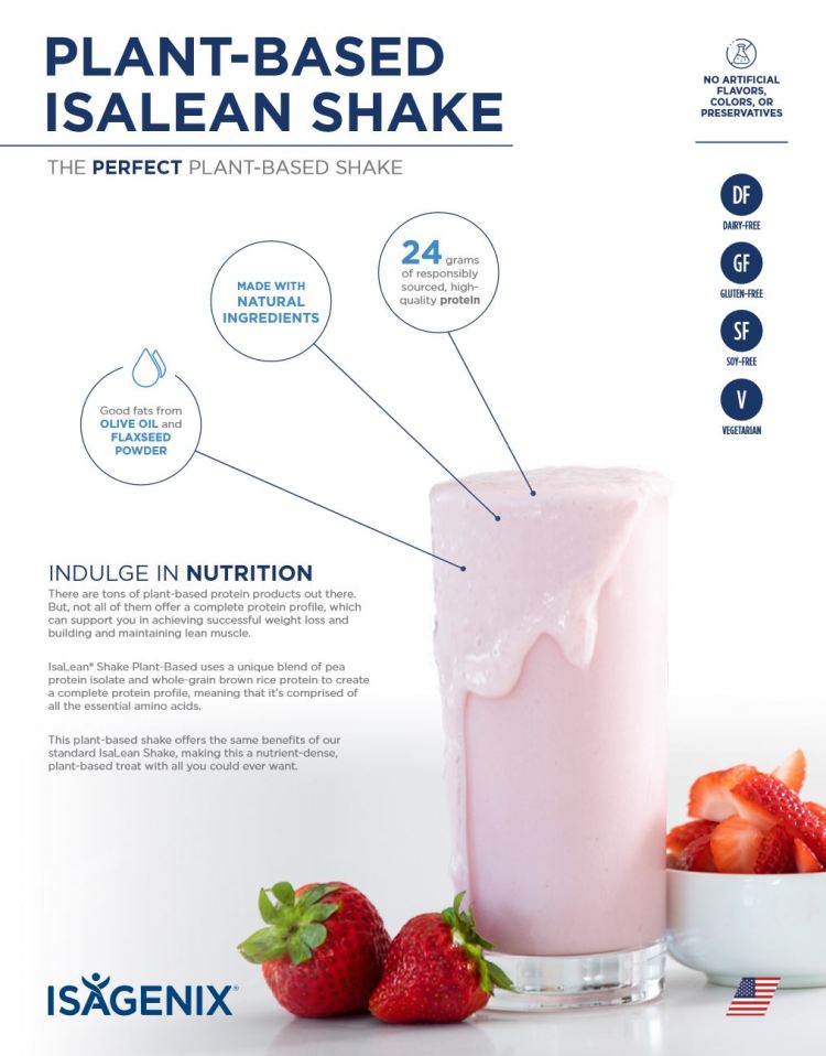 IsaLean Shake - Plant-Based - Product Front Page