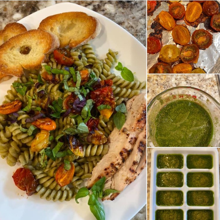 Pesto Pasta with roasted Tomatos2